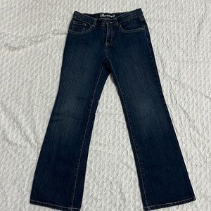 Crazy 8 bootcut size 10 dark wash blue jeans with adjustable waist